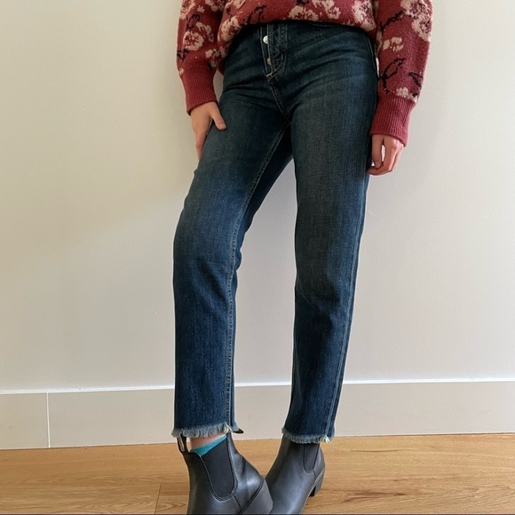 NWT Current/Elliott The Exposed  Fly Vintage Cropped Slim Jeans - 26 - Picture 7 of 16